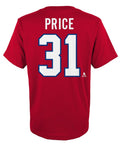 Carey Price Montreal Canadiens NHL Outerstuff Infant Red T-Shirt product image 1, provided for visual reference and product
