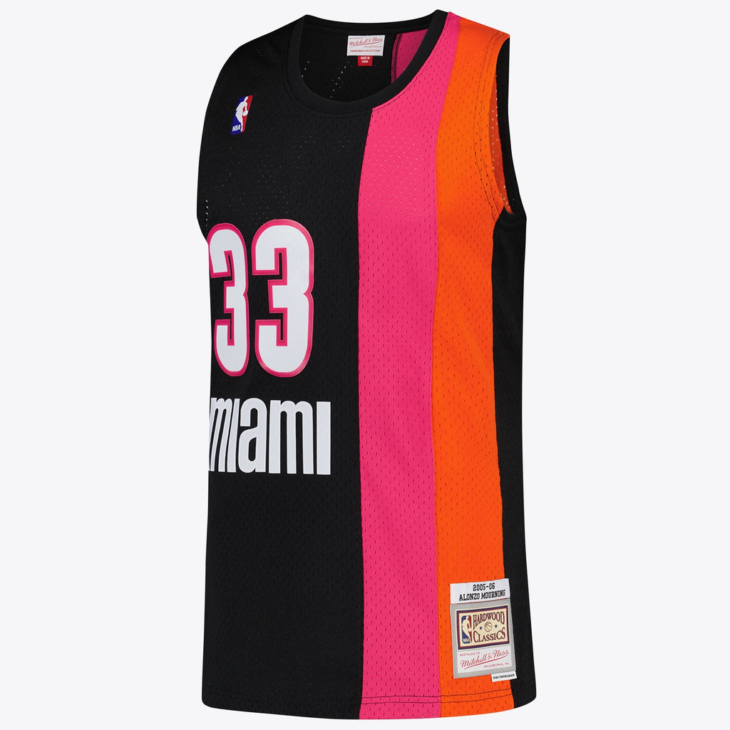 Miami Heat NBA Alonzo Mourning Hardwood Classics Road product image 3