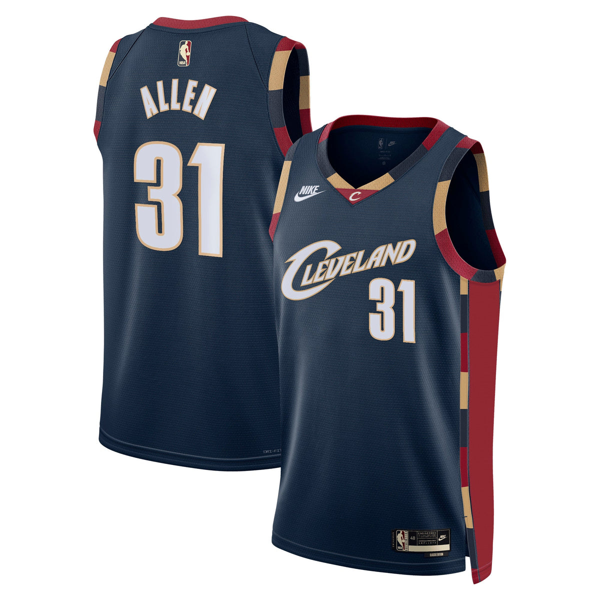 Jarrett Allen Cleveland Cavaliers Classic Edition Navy product image 1