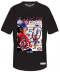 Cole Caufield Montreal Canadiens NHL Mitchell & Ness Men Black 50th Goal T-Shirt product image 1, provided for visual