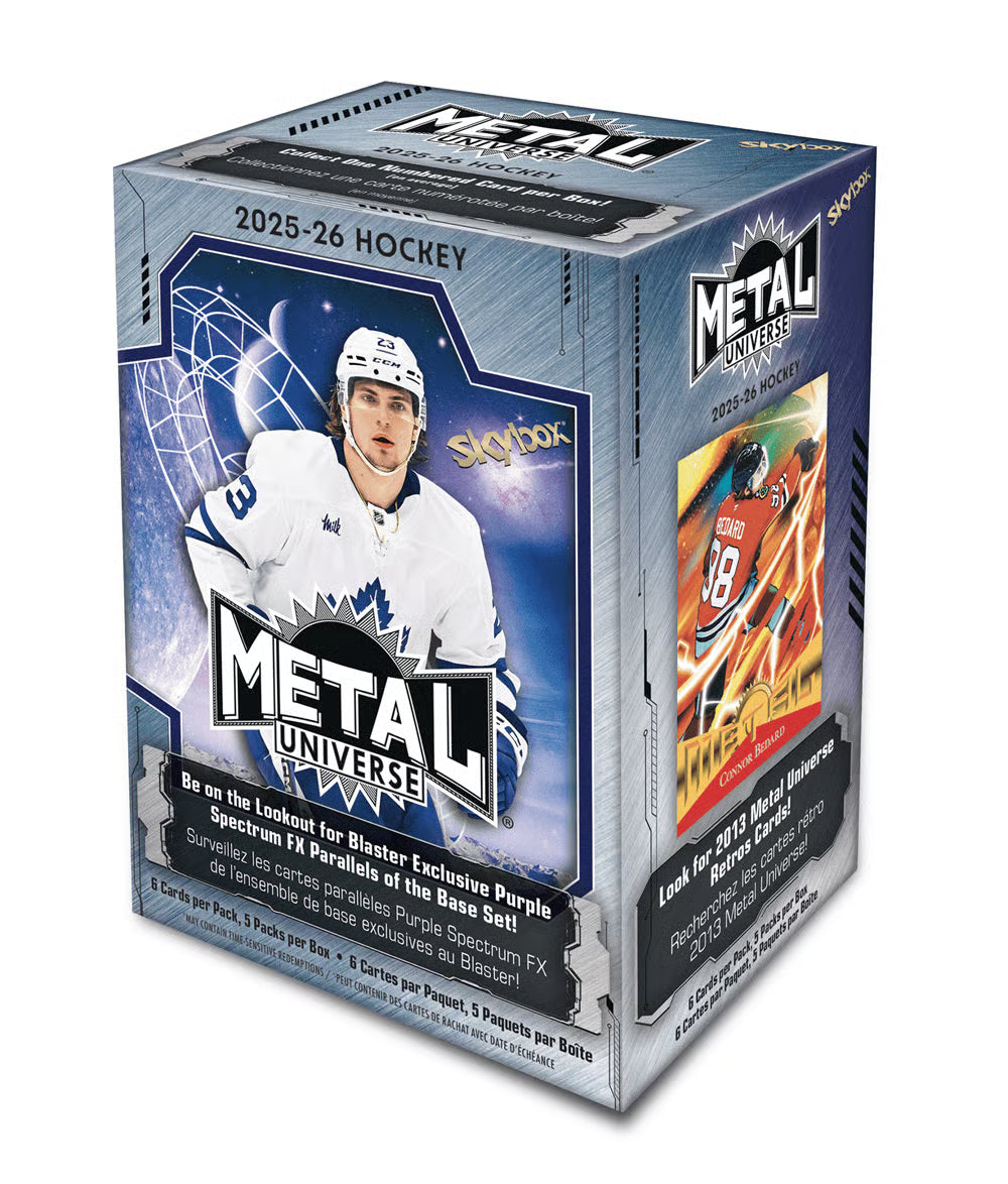 NHL Upper Deck 2025-2026 Metal Universe Hockey Cards Blaster Box product image 1, provided for visual reference and product