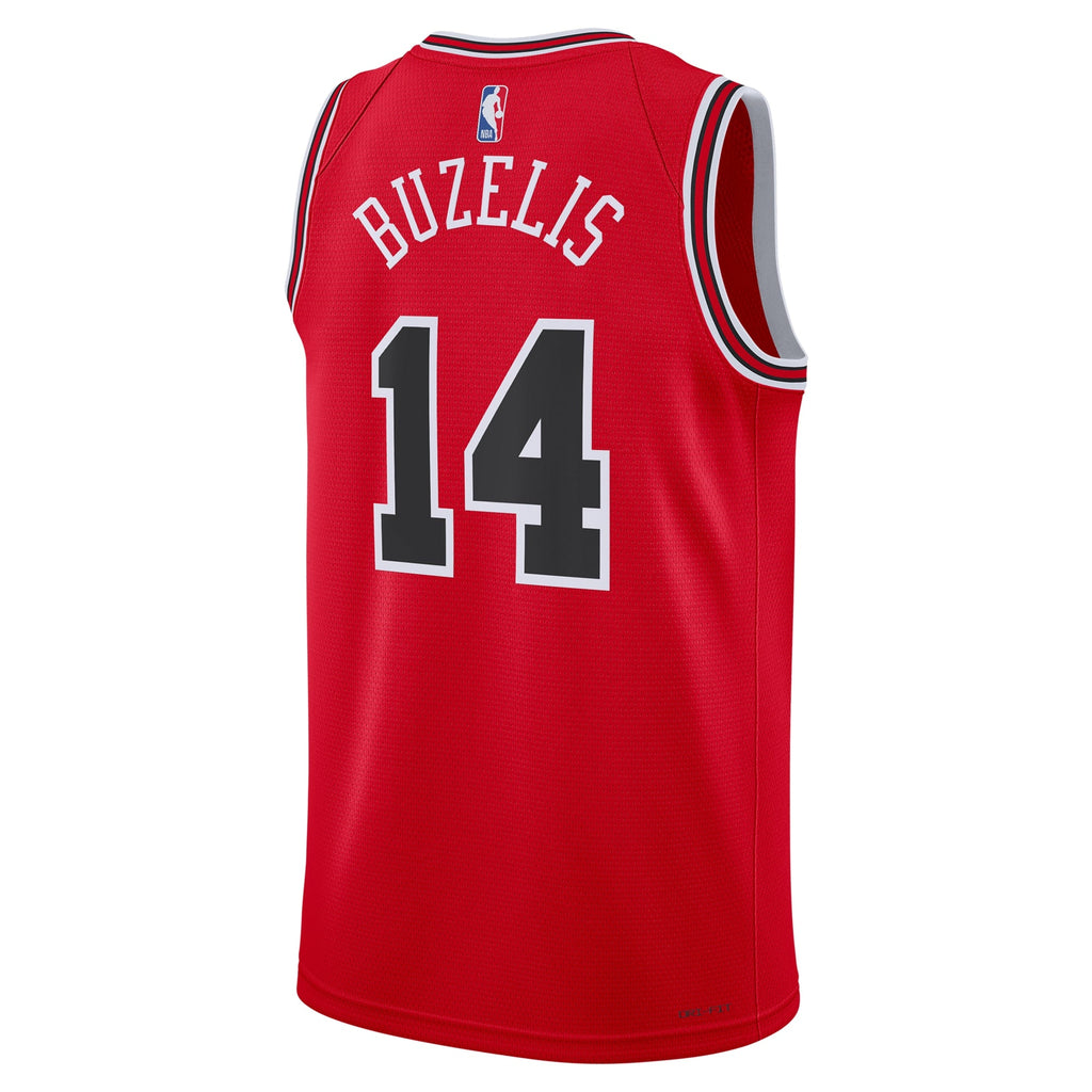Matas Buzelis Chicago Bulls Icon Swingman Red Jersey product image 4