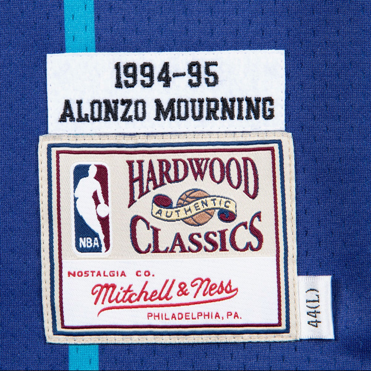 Alonzo Mourning Charlotte Hornets Authentic Alternate product image 4