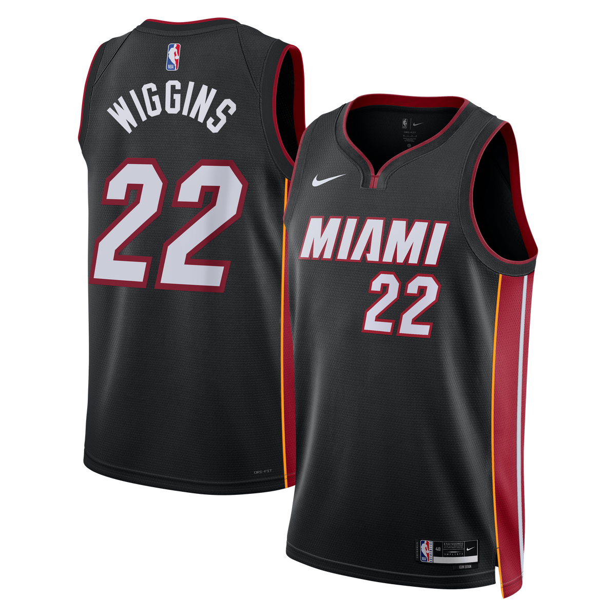 Andrew Wiggins Miami Heat Icon Edition Swingman Black Jersey product image 2