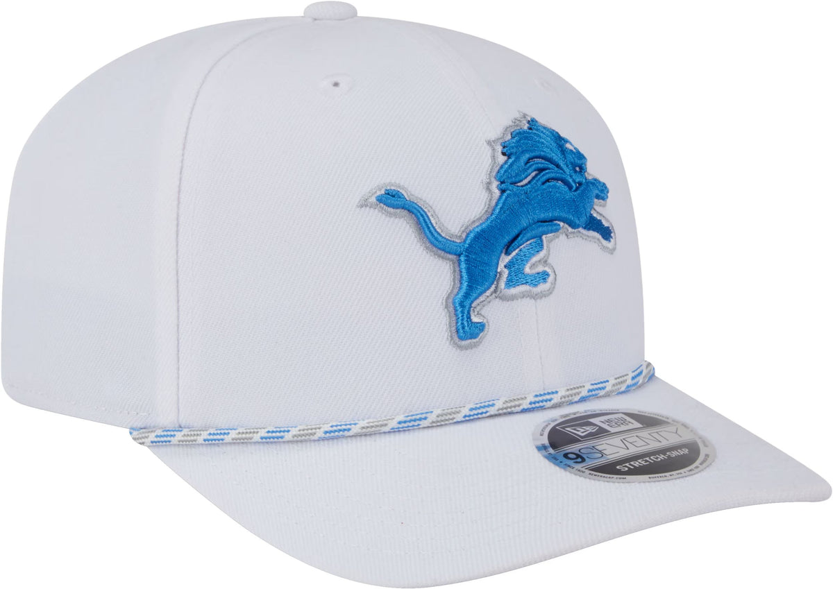 Detroit Lions NFL New Era Men White 9Seventy Multi-Rope Stretch Snapback Hat product image 4, provided for visual reference