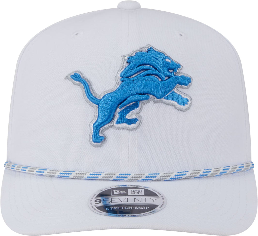 Detroit Lions NFL New Era Men White 9Seventy Multi-Rope Stretch Snapback Hat product image 3, provided for visual reference