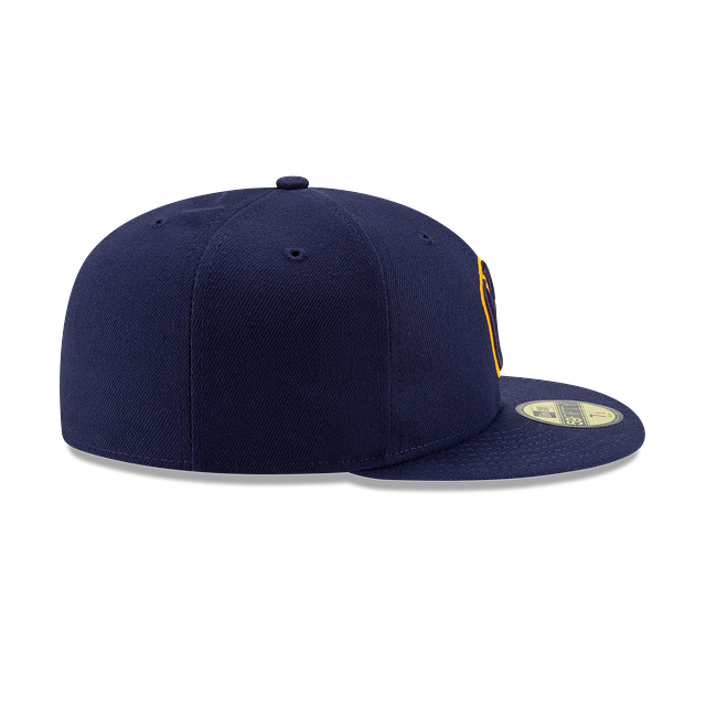 Milwaukee Brewers MLB New Era Men Navy 59Fifty Authentic Collection Alternate Fitted Hat product image 3, provided for