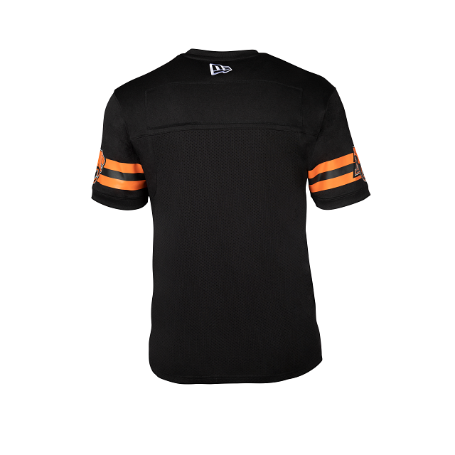 BC Lions CFL New Era Men Black 2023 Home Replica Jersey product image 2, provided for visual reference and product detail