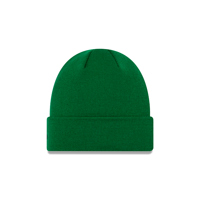 Saskatchewan Roughriders CFL New Era Men Kelly Green Raised Cuff Knit Hat product image 2, provided for visual reference and