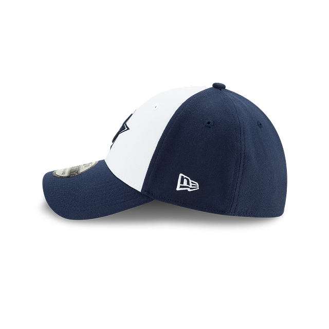 Dallas Cowboys NFL New Era Men White Navy 39Thirty Team Classic Stretch Fit Hat product image 4, provided for visual