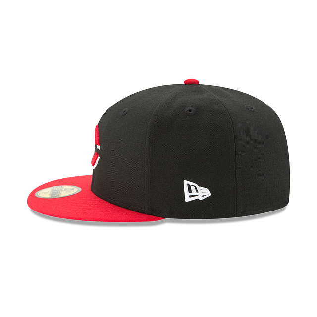 Cincinnati Reds MLB New Era Youth Black/Red 59Fifty Authentic Collection Alternate 2017 Fitted Hat product image 4, provided