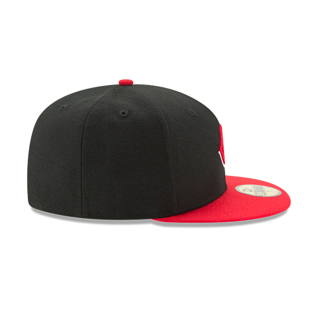 Cincinnati Reds MLB New Era Youth Black/Red 59Fifty Authentic Collection Alternate 2017 Fitted Hat product image 3, provided