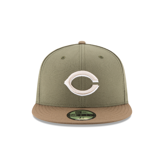 Cincinnati Reds MLB New Era Men Olive 59Fifty Authentic Collection Alternate 2 Fitted Hat product image 4, provided for