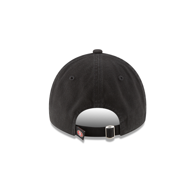 San Francisco 49ers NFL New Era Men Black 9Twenty Core Classic Adjustable Hat product image 2, provided for visual reference