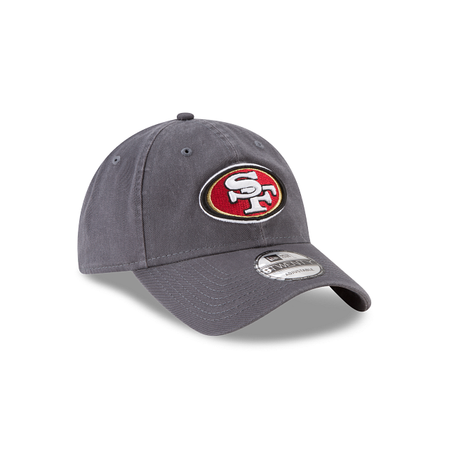 San Francisco 49ers NFL New Era Men Grey 9Twenty Core Classic Adjustable Hat product image 6, provided for visual reference
