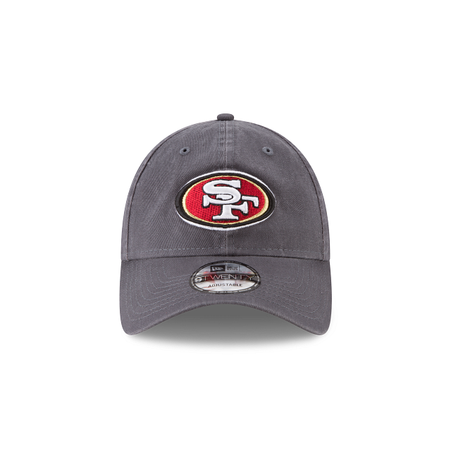 San Francisco 49ers NFL New Era Men Grey 9Twenty Core Classic Adjustable Hat product image 5, provided for visual reference