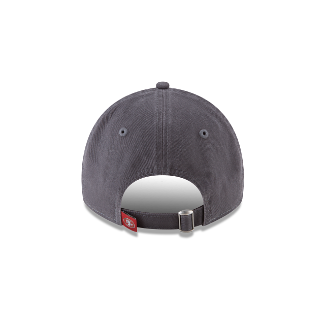 San Francisco 49ers NFL New Era Men Grey 9Twenty Core Classic Adjustable Hat product image 2, provided for visual reference