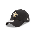 New Orleans Saints NFL New Era Men Black 9Twenty Core Classic Adjustable Hat product image 1, provided for visual reference