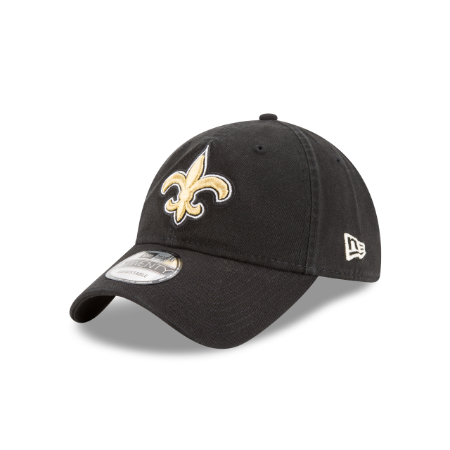 New Orleans Saints NFL New Era Men Black 9Twenty Core Classic Adjustable Hat product image 1, provided for visual reference