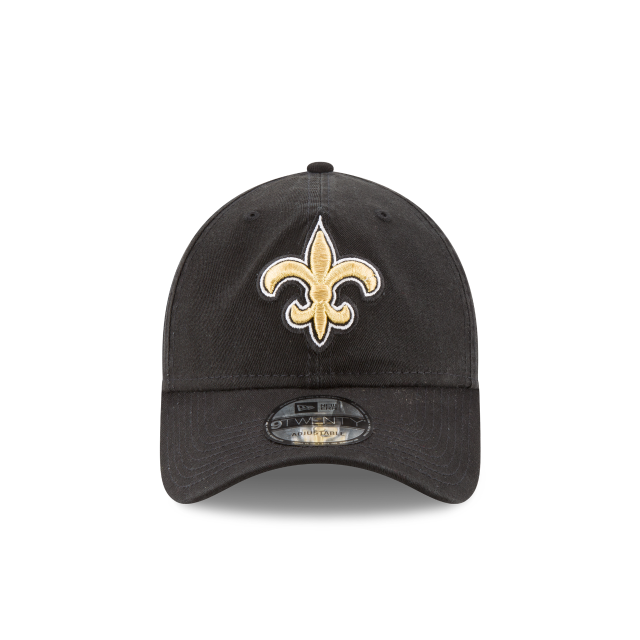 New Orleans Saints NFL New Era Men Black 9Twenty Core Classic Adjustable Hat product image 5, provided for visual reference