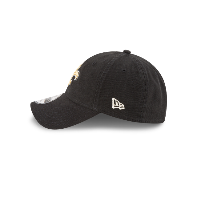 New Orleans Saints NFL New Era Men Black 9Twenty Core Classic Adjustable Hat product image 4, provided for visual reference