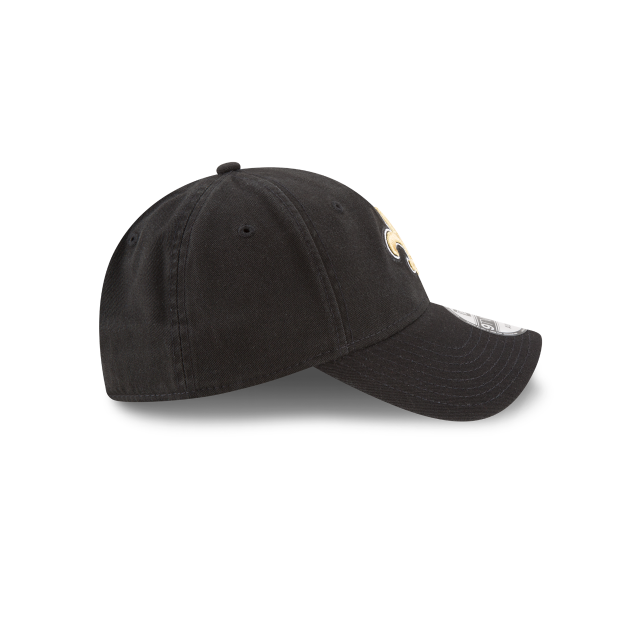 New Orleans Saints NFL New Era Men Black 9Twenty Core Classic Adjustable Hat product image 3, provided for visual reference