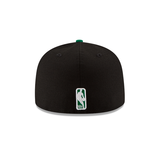 Boston Celtics NBA New Era Men Black/Green 59Fifty Two Tone Fitted Hat product image 2, provided for visual reference and