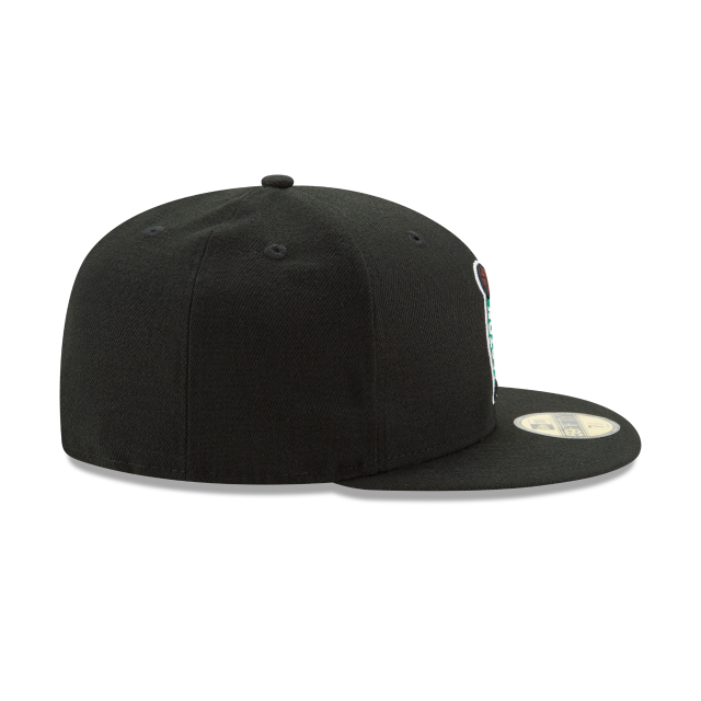 Boston Celtics NBA New Era Men Black 59Fifty Alternate Fitted Hat product image 3, provided for visual reference and product