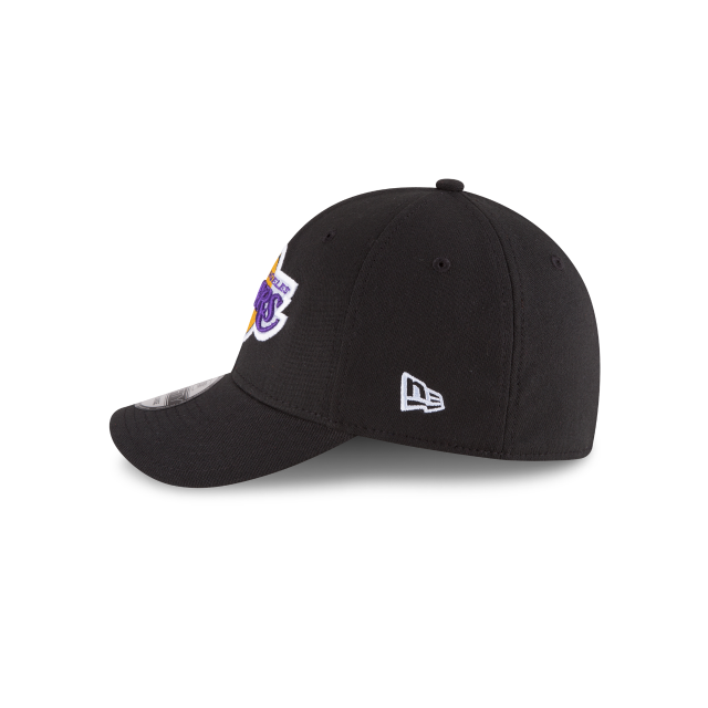 Los Angeles Lakers NBA New Era Men Black 39Thirty Team Classic Stretch Fit Hat product image 4, provided for visual
