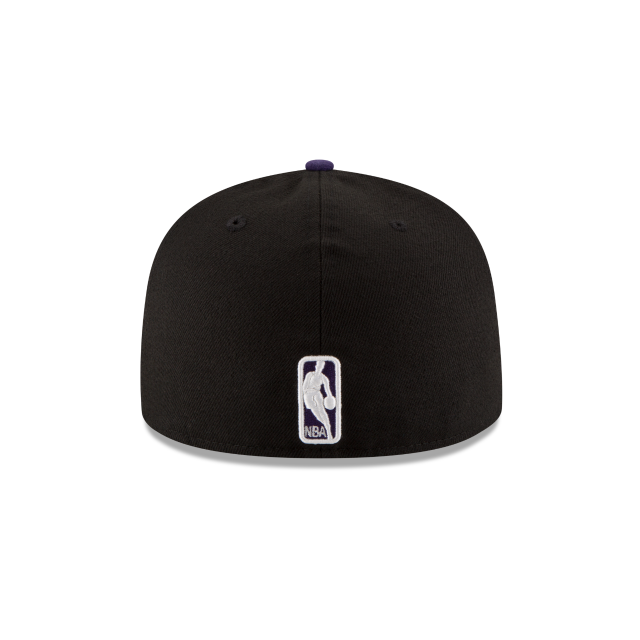 Los Angeles Lakers NBA New Era Men Black/Purple 59Fifty Two Tone Fitted Hat product image 2, provided for visual reference