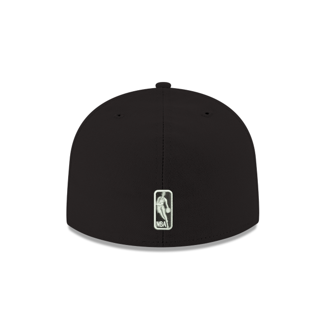 Brooklyn Nets NBA New Era Men Black 59Fifty Alternate Fitted Hat product image 2, provided for visual reference and product