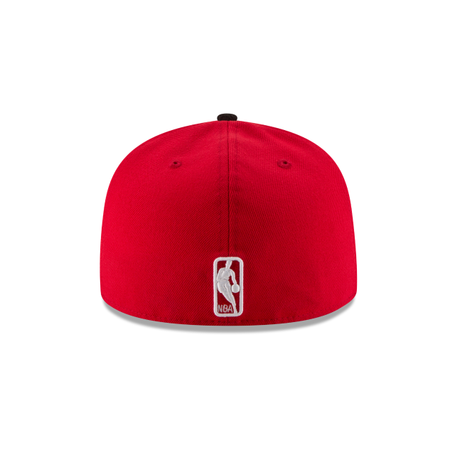 Atlanta Hawks NBA New Era Men Red/Black 59Fifty Two Tone Fitted Hat product image 2, provided for visual reference and