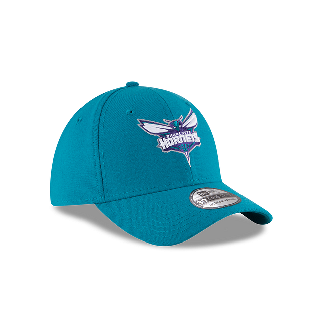 Charlotte Hornets NBA New Era Men Teal 39Thirty Team Classic Stretch Fit Hat product image 6, provided for visual reference