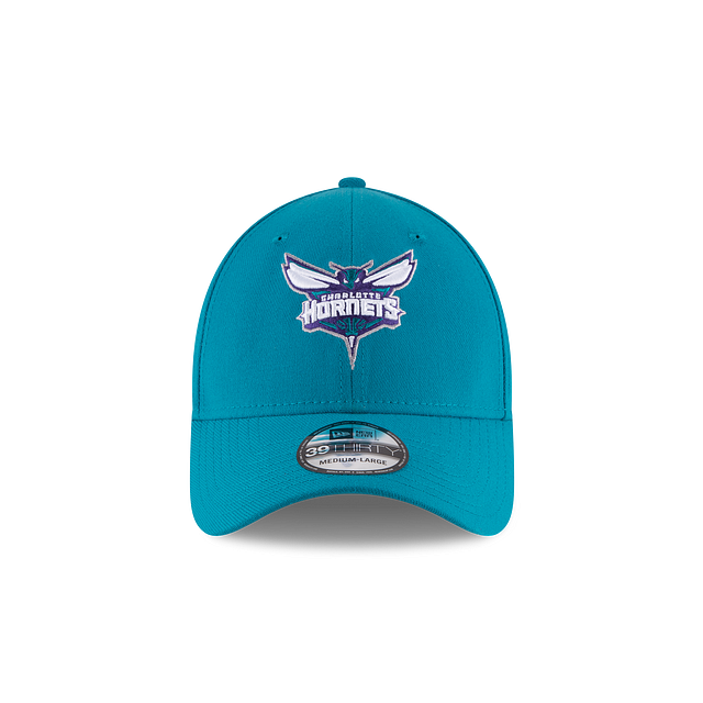 Charlotte Hornets NBA New Era Men Teal 39Thirty Team Classic Stretch Fit Hat product image 5, provided for visual reference