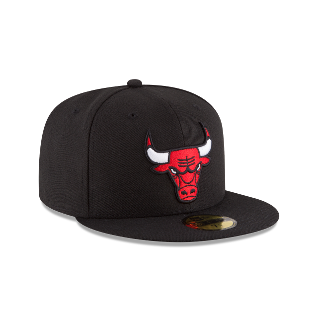 Chicago Bulls NBA New Era Men Black 59Fifty Alternate Fitted Hat product image 6, provided for visual reference and product