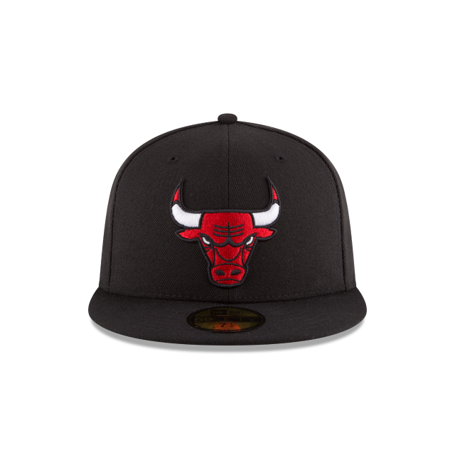 Chicago Bulls NBA New Era Men Black 59Fifty Alternate Fitted Hat product image 5, provided for visual reference and product
