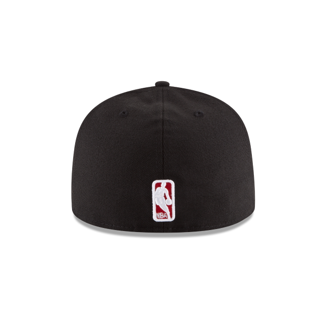 Chicago Bulls NBA New Era Men Black 59Fifty Alternate Fitted Hat product image 2, provided for visual reference and product