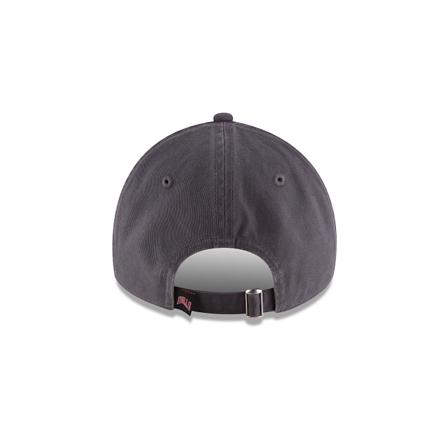 Chicago Bulls NBA New Era Men Grey 9Twenty Core Classic Adjustable Hat product image 2, provided for visual reference and