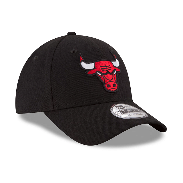 Chicago Bulls NBA New Era Men Black 9Forty The League Adjustable Hat product image 6, provided for visual reference and