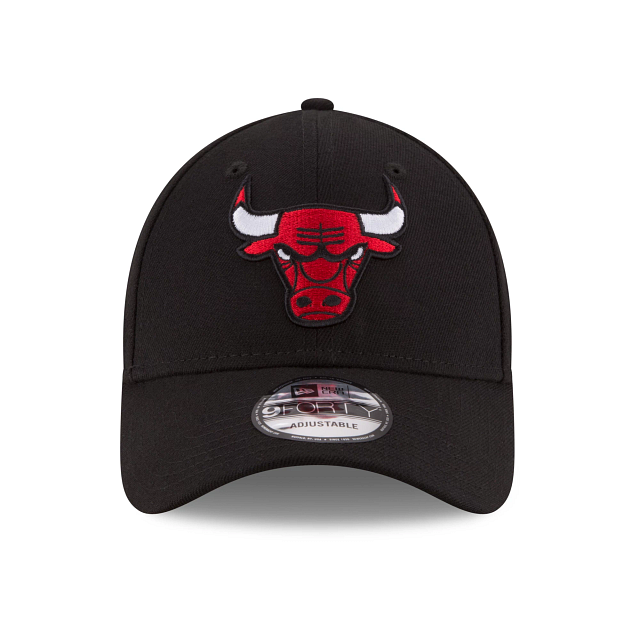 Chicago Bulls NBA New Era Men Black 9Forty The League Adjustable Hat product image 5, provided for visual reference and