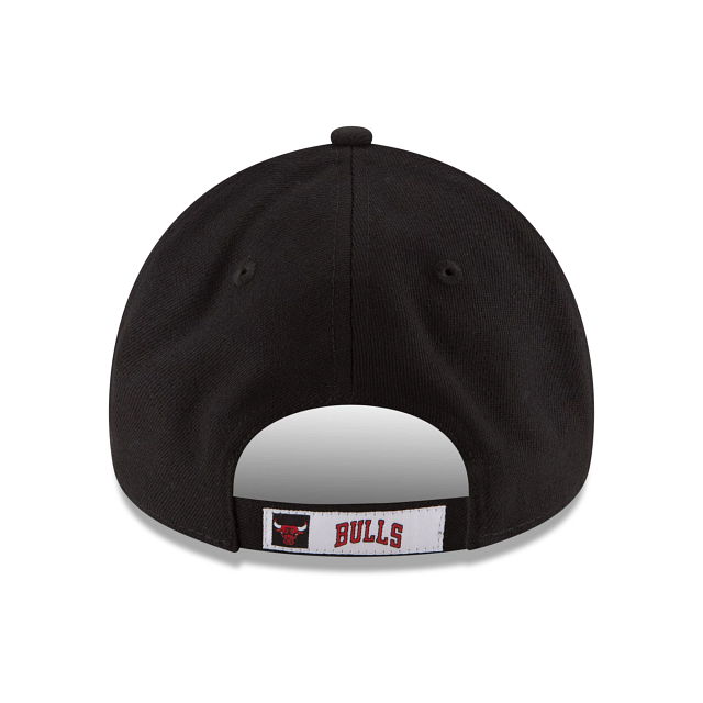 Chicago Bulls NBA New Era Men Black 9Forty The League Adjustable Hat product image 2, provided for visual reference and