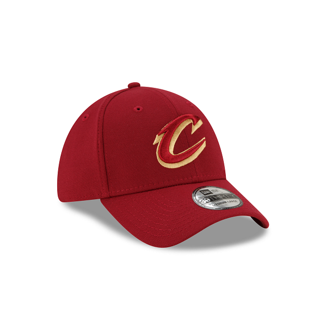 Cleveland Cavaliers NBA New Era Men Wine 39Thirty Team Classic Stretch Fit Hat product image 7, provided for visual