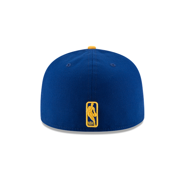 Golden State Warriors NBA New Era Men Royal/Yellow 59Fifty Two Tone Fitted Hat product image 2, provided for visual