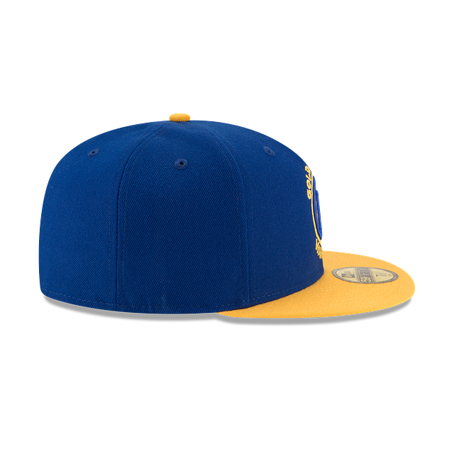 Golden State Warriors NBA New Era Men Royal/Yellow 59Fifty Two Tone Fitted Hat product image 3, provided for visual