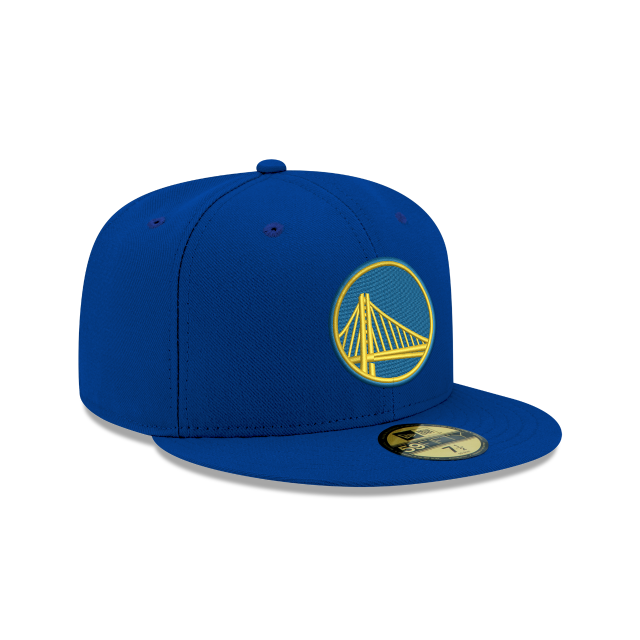 Golden State Warriors NBA New Era Men Royal 59Fifty Basic Fitted Hat product image 4, provided for visual reference and