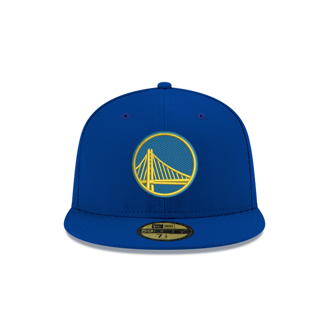 Golden State Warriors NBA New Era Men Royal 59Fifty Basic Fitted Hat product image 3, provided for visual reference and