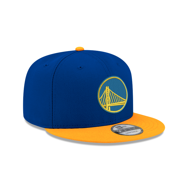 Golden State Warriors NBA New Era Men Royal Blue/Gold 9Fifty Two Tone Snapback product image 3, provided for visual