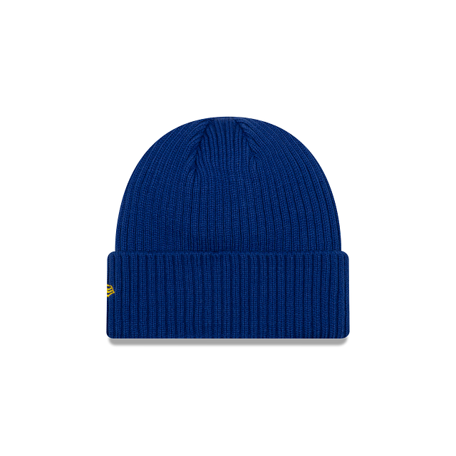 Golden State Warriors NBA New Era Men Royal Core Classic Cuff Knit Beanie product image 2, provided for visual reference and