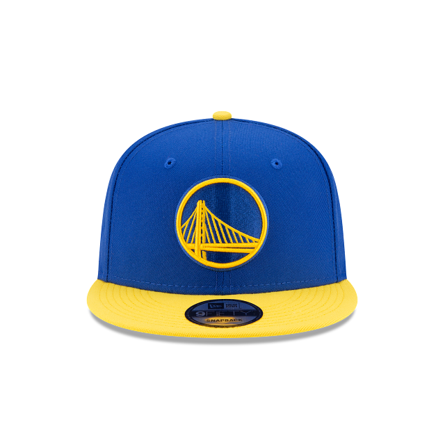 Golden State Warriors NBA New Era Men Royal Blue/Yellow 9Fifty Two Tone Snapback product image 5, provided for visual