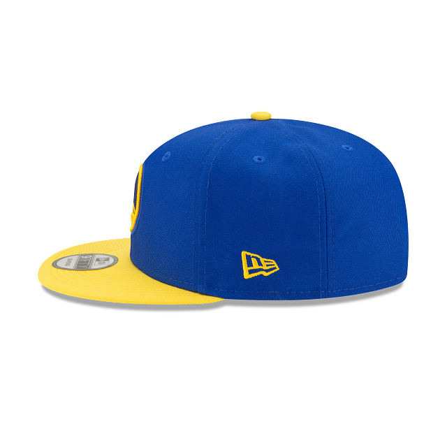 Golden State Warriors NBA New Era Men Royal Blue/Yellow 9Fifty Two Tone Snapback product image 4, provided for visual